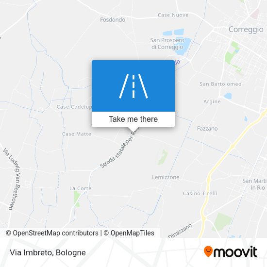 Via Imbreto map