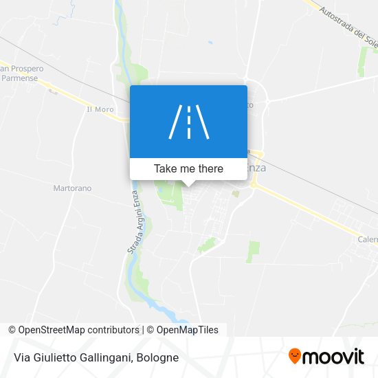 Via Giulietto Gallingani map