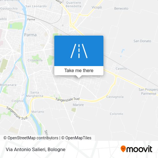 Via Antonio Salieri map