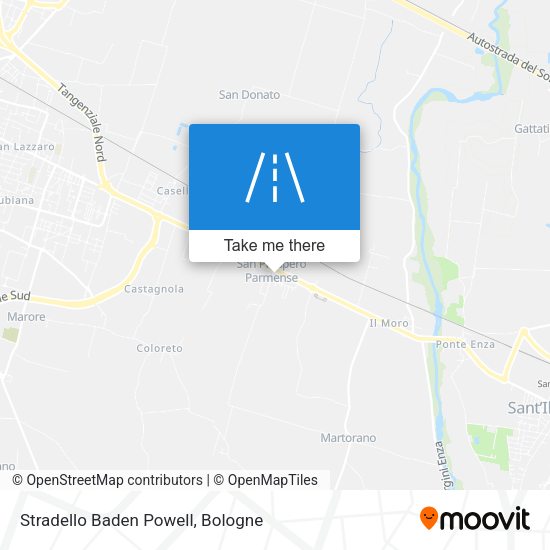 Stradello Baden Powell map