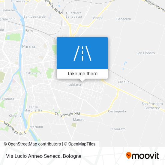 Via Lucio Anneo Seneca map
