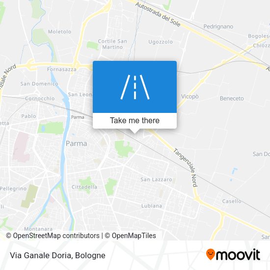 Via Ganale Doria map