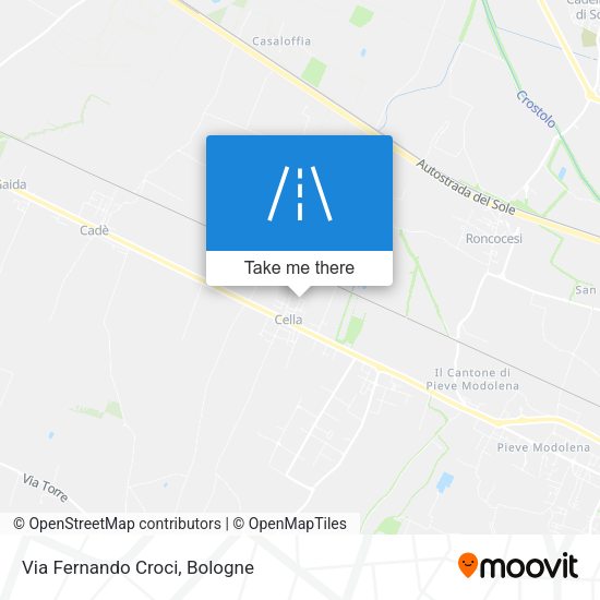 Via Fernando Croci map