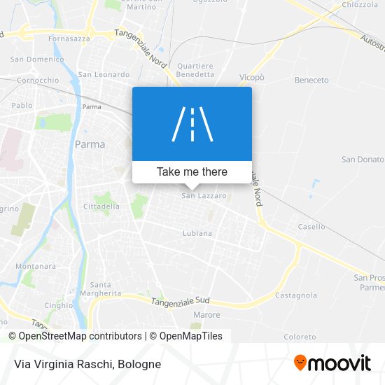 Via Virginia Raschi map