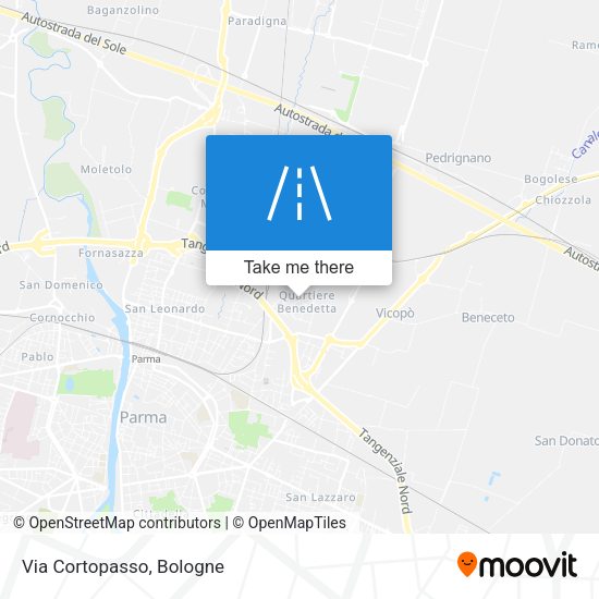 Via Cortopasso map