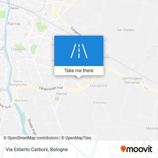 Via Erberto Carboni map