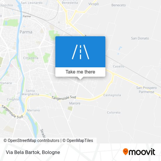 Via Bela Bartok map