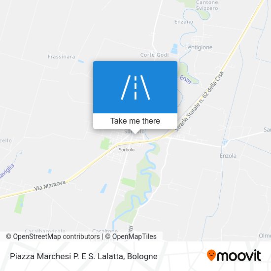 Piazza Marchesi P. E S. Lalatta map