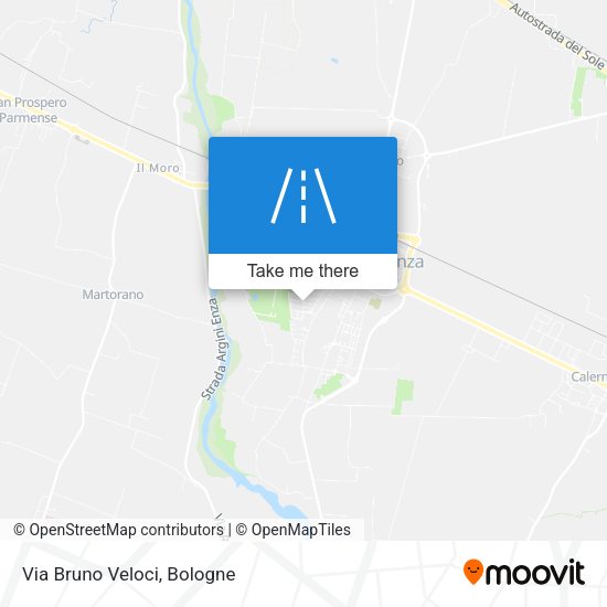Via Bruno Veloci map