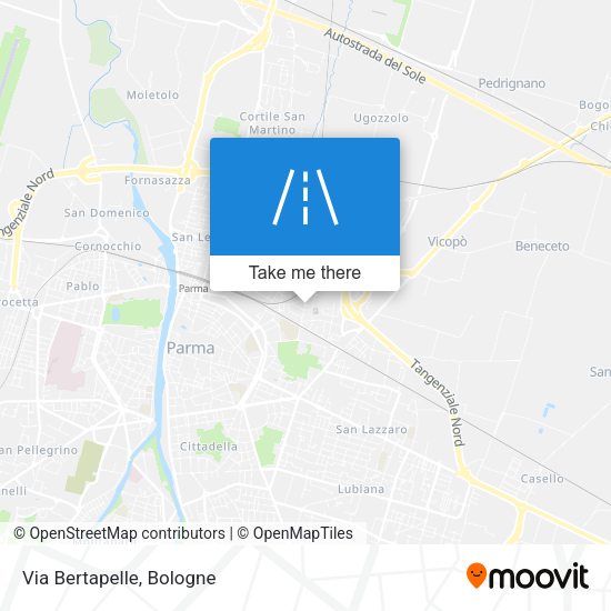 Via Bertapelle map