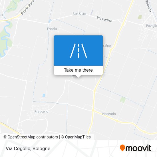 Via Cogollo map