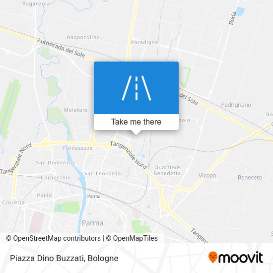 Piazza Dino Buzzati map
