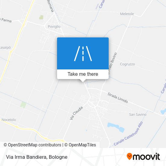 Via Irma Bandiera map
