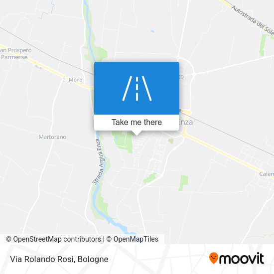 Via Rolando Rosi map