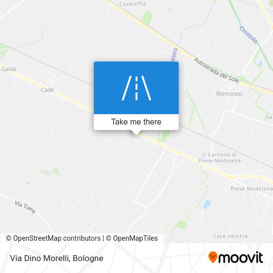 Via Dino Morelli map