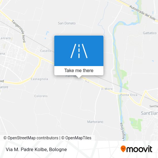 Via M. Padre Kolbe map