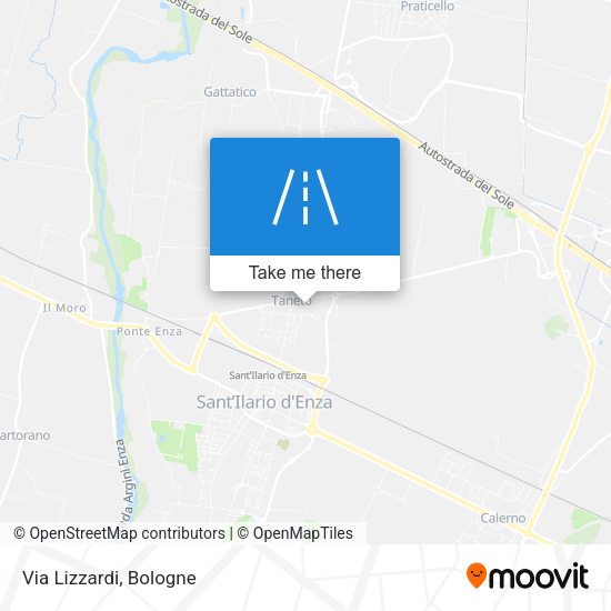 Via Lizzardi map