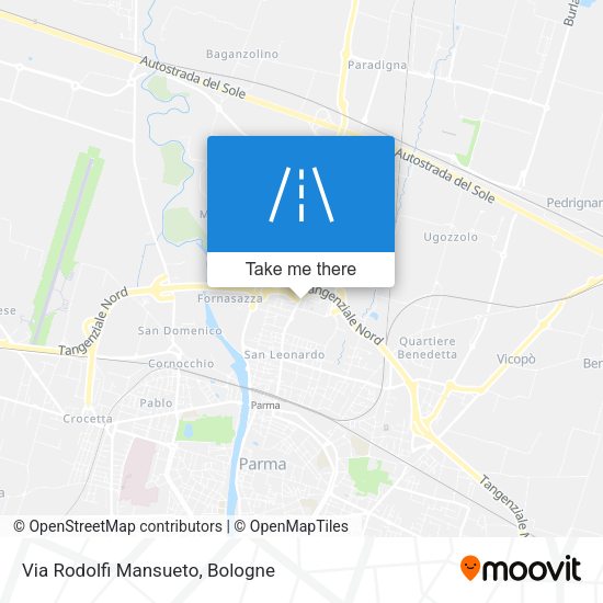 Via Rodolfi Mansueto map