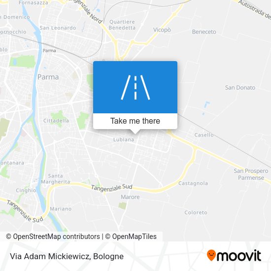 Via Adam Mickiewicz map