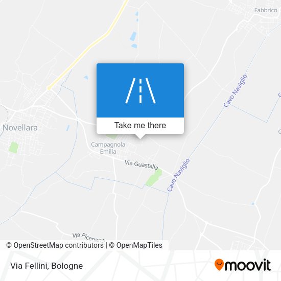 Via Fellini map