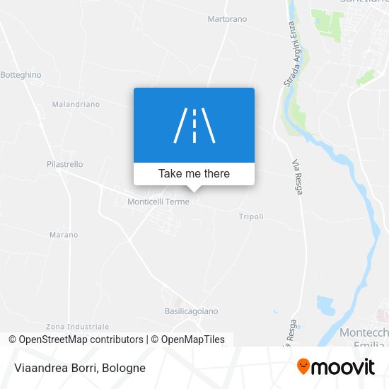 Viaandrea Borri map