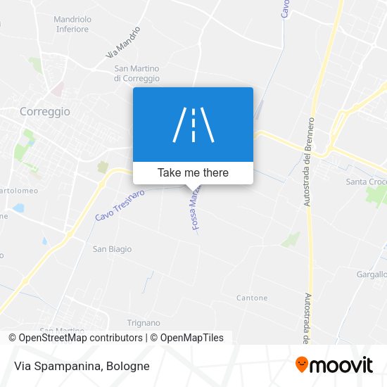 Via Spampanina map
