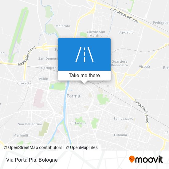Via Porta Pia map