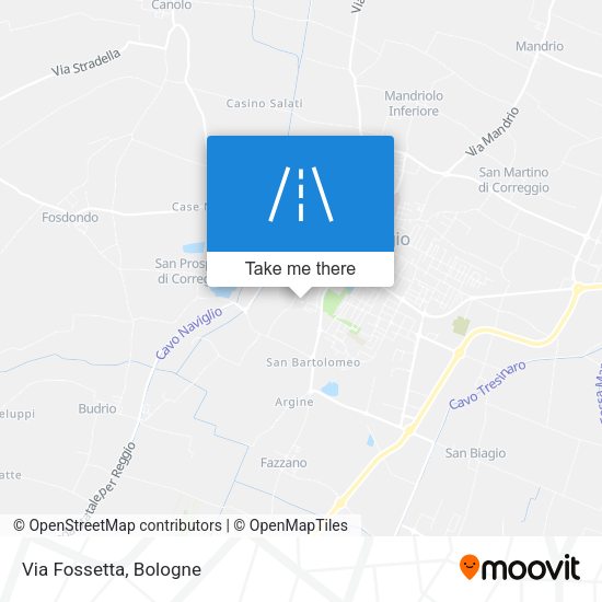 Via Fossetta map