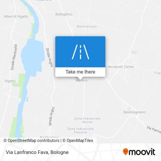 Via Lanfranco Fava map