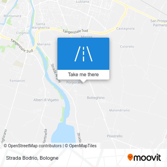 Strada Bodrio map