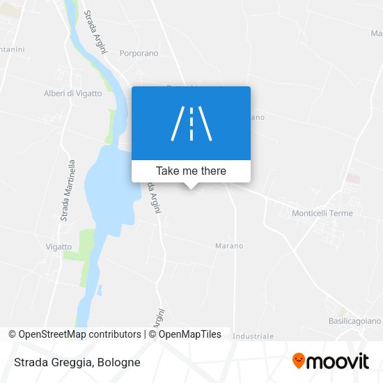 Strada Greggia map