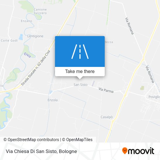 Via Chiesa Di San Sisto map