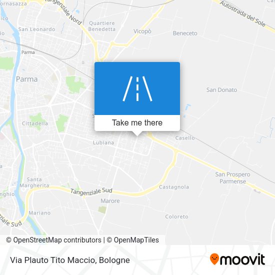 Via Plauto Tito Maccio map