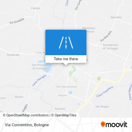 Via Conventino map