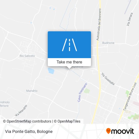 Via Ponte Gatto map