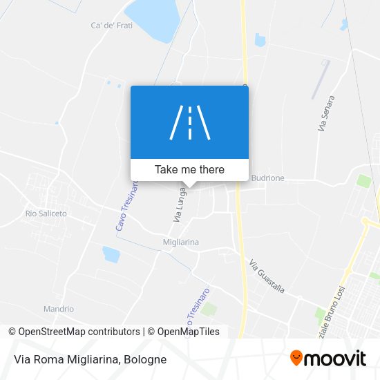 Via Roma Migliarina map