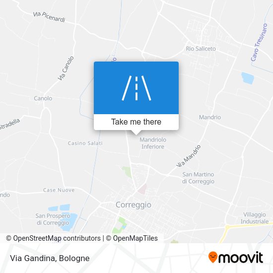 Via Gandina map