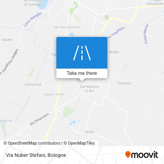 Via Nuber Stefani map
