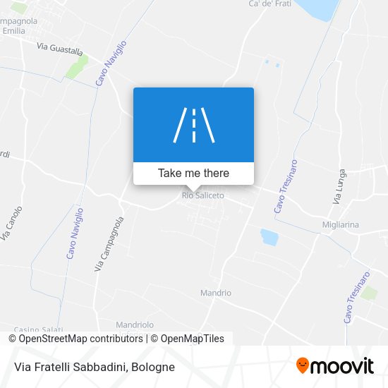 Via Fratelli Sabbadini map