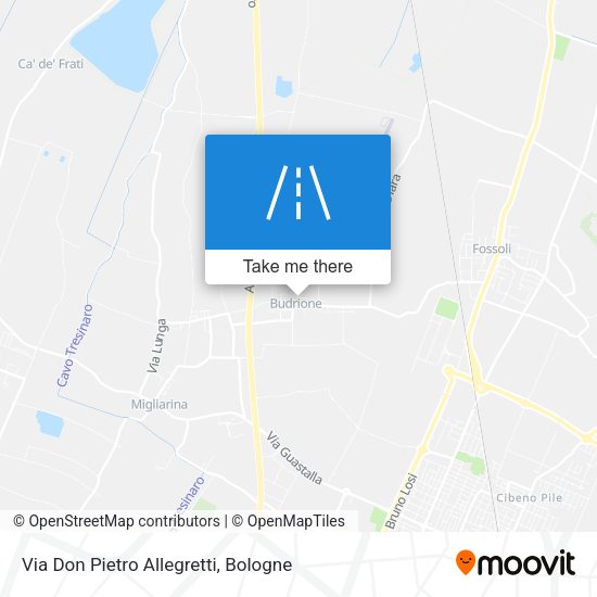Via Don Pietro Allegretti map