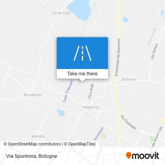 Via Spuntona map