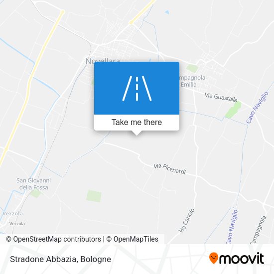 Stradone Abbazia map
