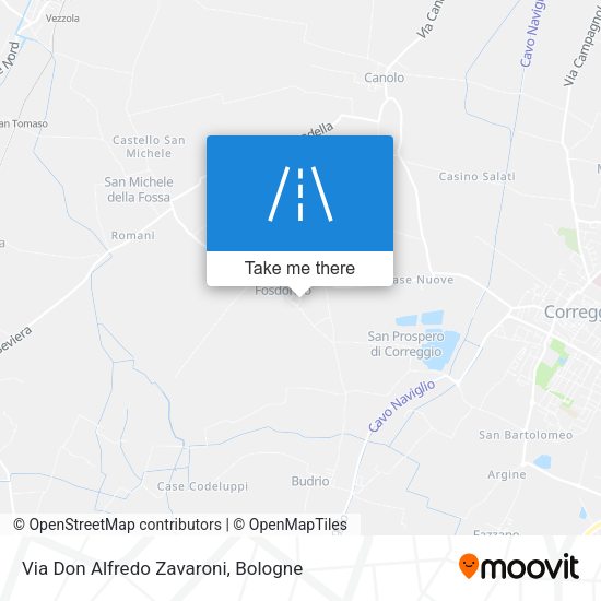 Via Don Alfredo Zavaroni map