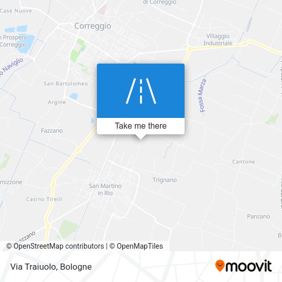 Via Traiuolo map