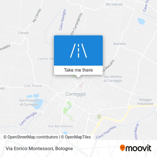 Via Enrico Montessori map