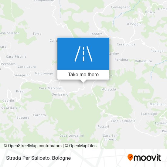 Strada Per Saliceto map