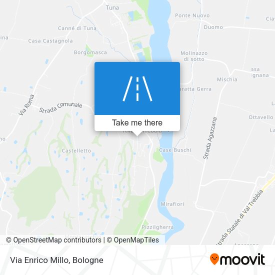 Via Enrico Millo map