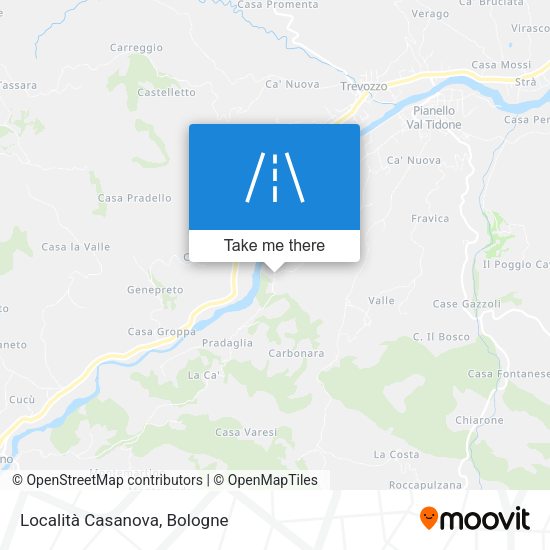Località Casanova map