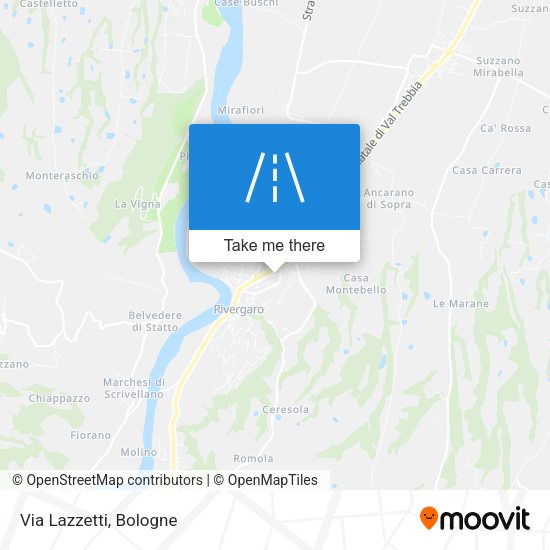 Via Lazzetti map