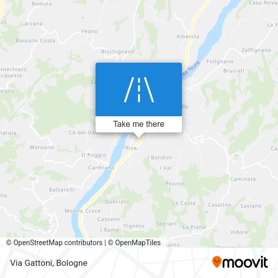 Via Gattoni map